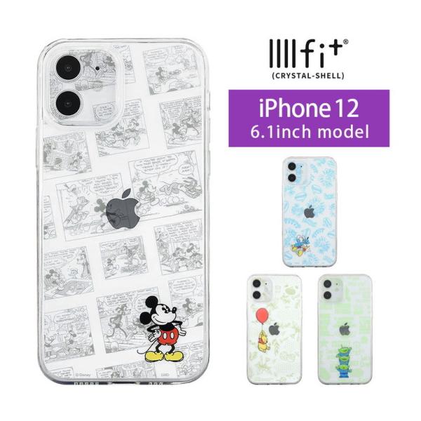 iPhone12 ケース ディズニー ピクサー イーフィット IIIIfit Crystal she...