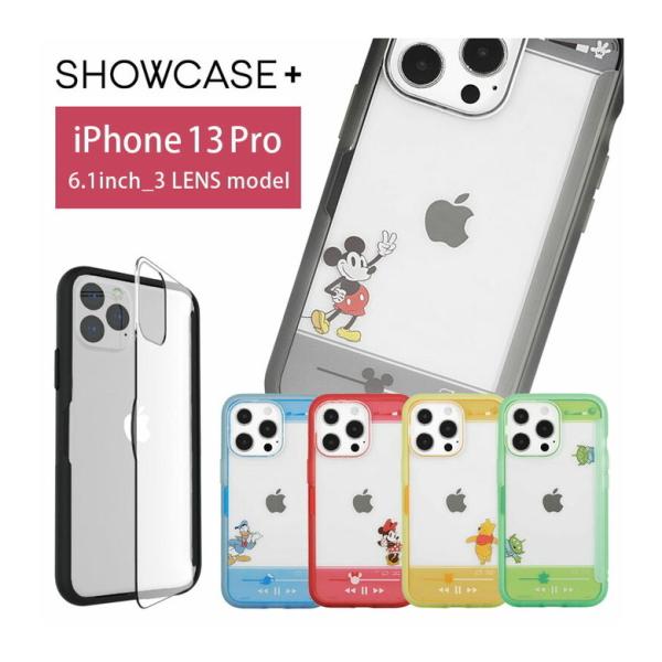 iPhone13 mini ケース ディズニー クリア SHOWCASE+ 写真やメモが挟めるケース...