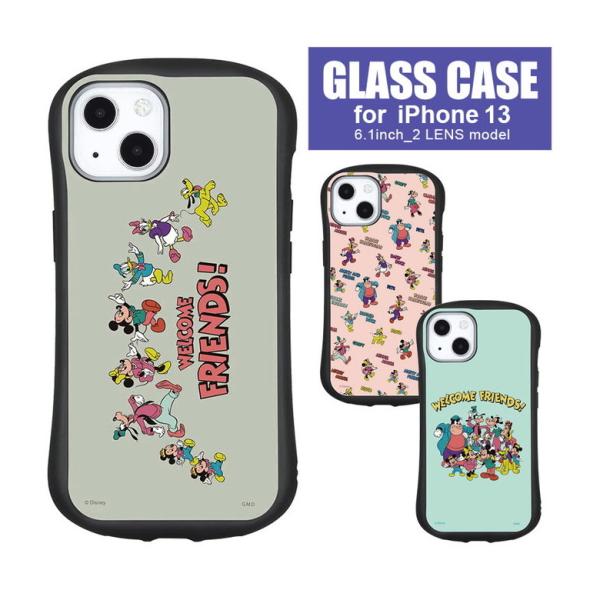 iPhone13 ケース ディズニー ガラス 携帯ケース アイフォン13 ケース  iphoneケー...