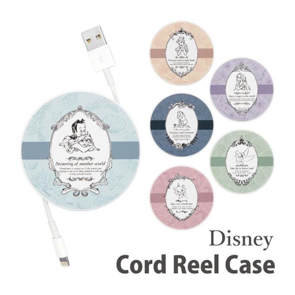 コードリールケース ディズニーキャラクター ケーブルホルダー 巻き取り式 dng-139