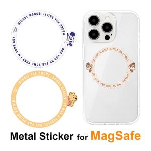 メタルステッカー MagSafe 対応 ディズニー シール メタルプレート マグセーフ iPhone15 iPhone14 iPhone13 iPhone12 アイフォン15 キャラクター｜monomode
