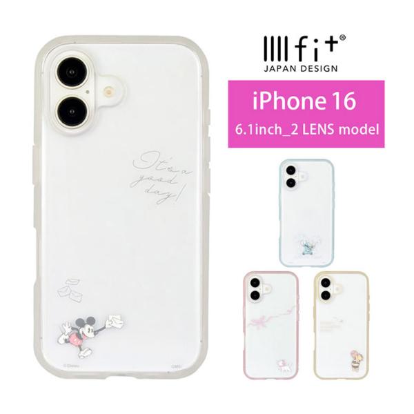 iPhone16 ケース ディズニーキャラクター IIIIfit Clear iPhone16 アイ...
