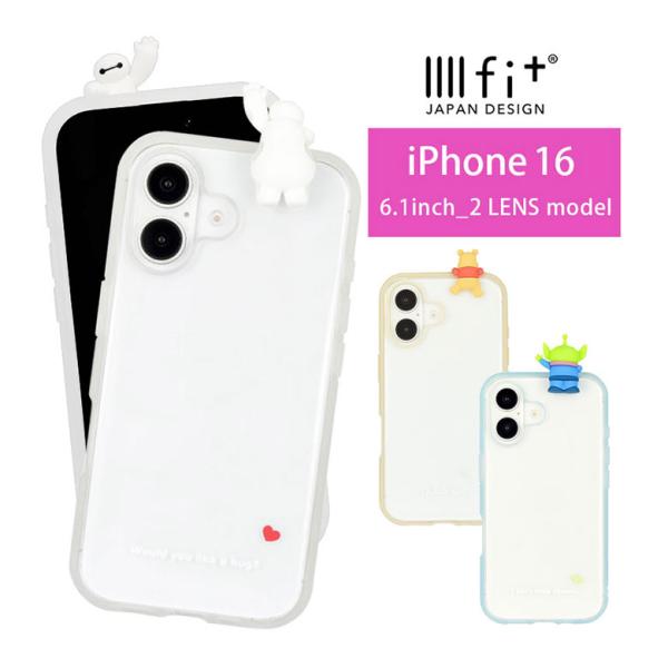 iPhone16 ケース ディズニー IIIIfit Clear フレーム iPhone 16 アイ...
