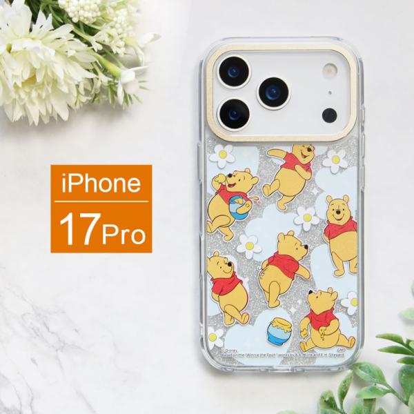 iPhone17ProケースディズニーキャラクターCamera Frameクリアケース ソフトカバー...