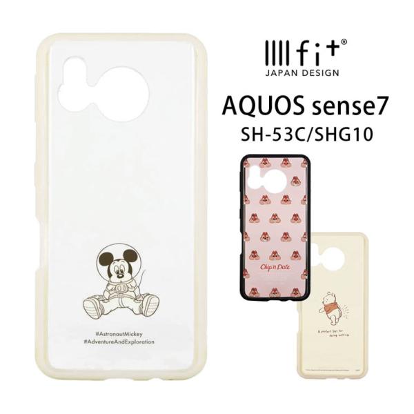 AQUOS sense7 ケース ディズニー キャラクター IIIIfit Clear アクオス ア...