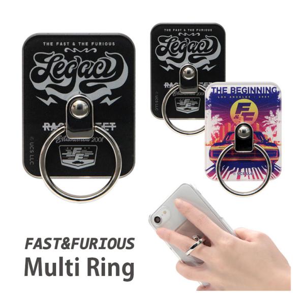 スマホリング ワイルド・スピード リングスタンド  落下防止 キャラクター ff-18