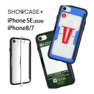 iPhone se ケース 第2世代 機動戦士ガンダム SHOWCASE+ ケース 写真やメモが挟めるケース iPhone8 クリアケース アイフォンSE2 bcys-16｜monomode
