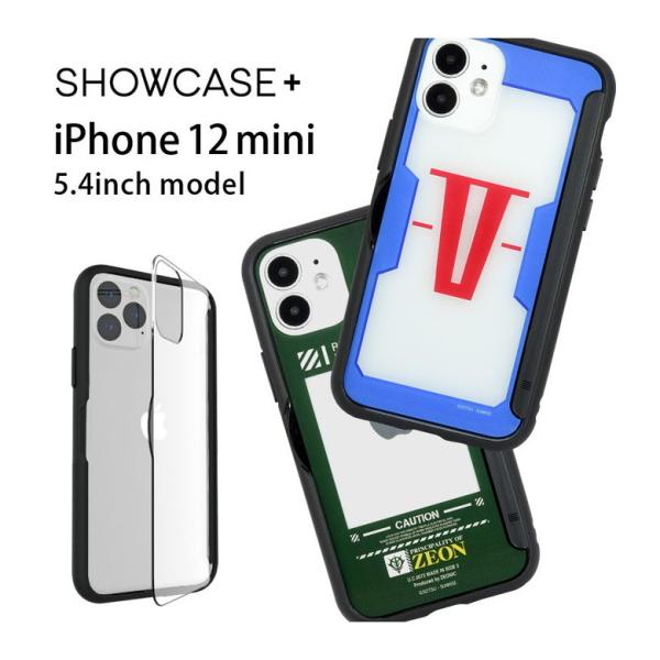 iPhone12 mini ケース 機動戦士ガンダム SHOWCASE+ クリア 写真やメモが挟める...