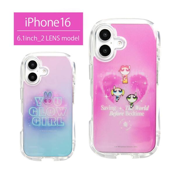iPhone16 ケース クリア クリスタルクリアケース パワーパフガールズ ソフトカバー iPho...