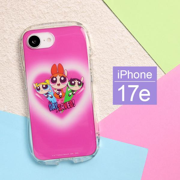 iPhone17e ケース iPhone16e ケース パワーパフ ガールズ クリスタルクリアケース...
