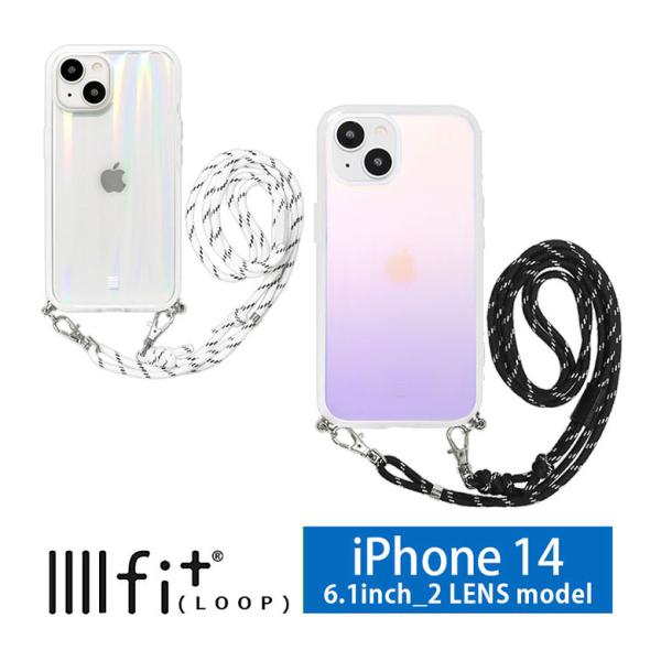 iphone14 ケース ショルダー IIIIfit Loop Premium ストラップ紐付 携帯...