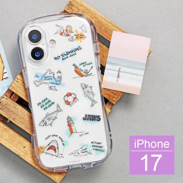 iPhone17 ケース ジョーズ JAWS アイフォン17 クリスタルクリアケース 透明 クリア ...