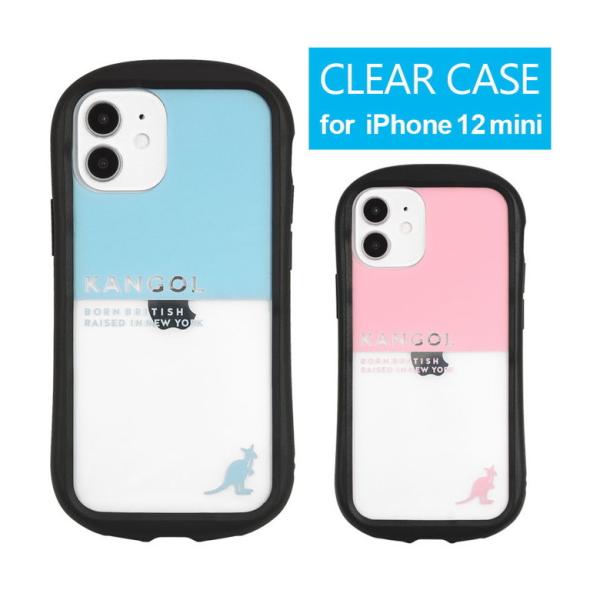 iPhone12 mini ケース KANGOL クリア スマホケース iPhone12 mini ...