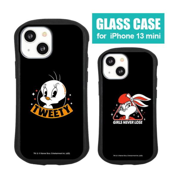 iPhone13 mini ケース ルーニー・テューンズ ガラス 携帯ケース iPhone12min...