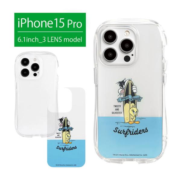 iPhone15Pro ケース ルーニーテューンズ クリスタルクリアケース ソフトカバー ケース ク...