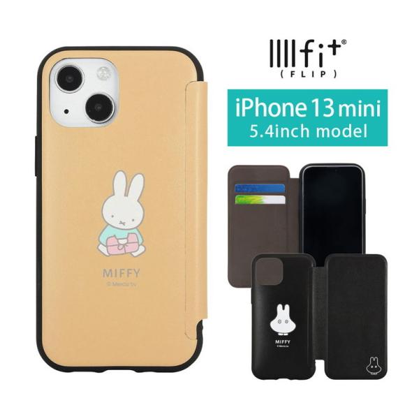 iPhone13 mini ケース 手帳型 ミッフィー IIIIfit Flip iPhone12 ...