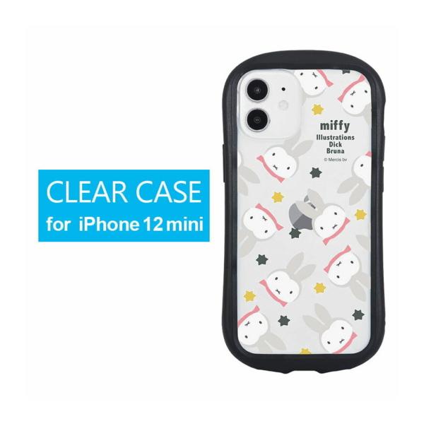 iPhone12 mini ケース ミッフィー クリア miffy snow スマホ カバー mf-...