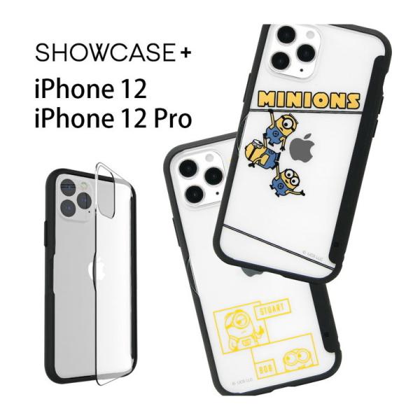 iPhone12 ケース iPhone12 Pro ミニオンズ クリア SHOWCASE+ メモ等が...