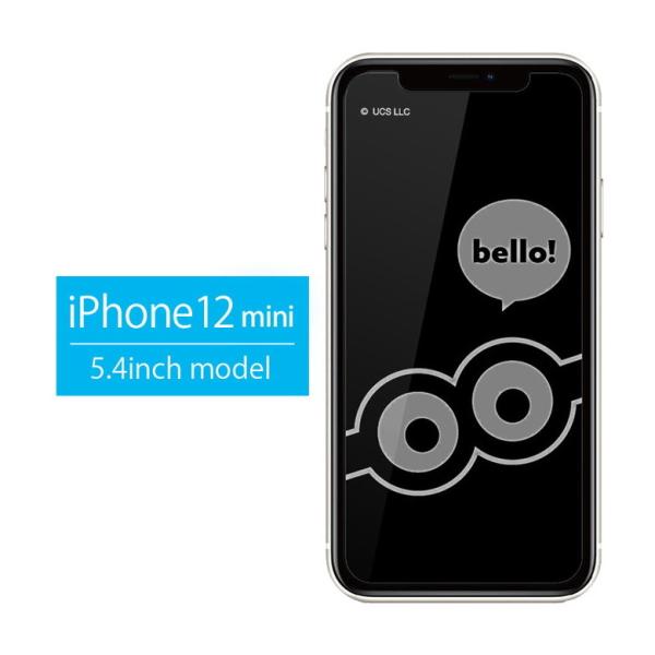 iPhone12mini フィルム ミニオンズ ガラスフィルム アイフォン12 ミニ 液晶フィルム ...