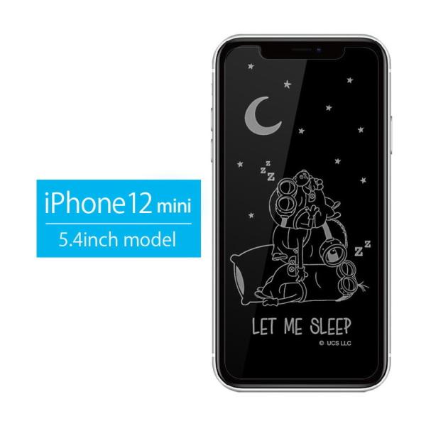 iPhone12mini フィルム ミニオンズ ガラスフィルム アイフォン12 ミニ 液晶フィルム ...