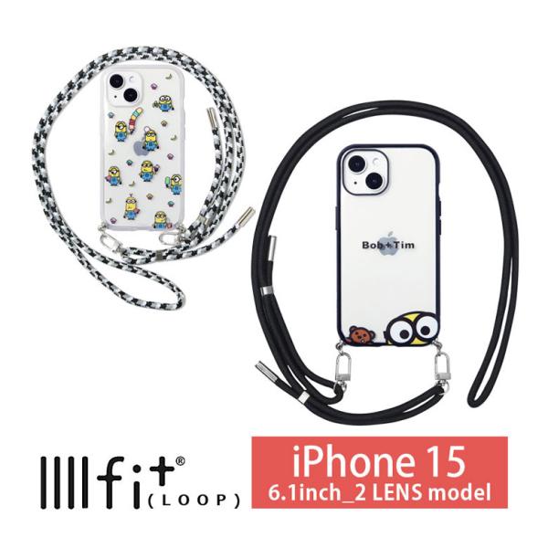 iPhone15 ケース ショルダー 怪盗グルー ミニオンズ IIIIfit Loop ストラップ紐...
