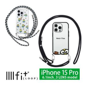 iPhone15Pro ケース  怪盗グルー ミニオンズ シリーズ IIIIfit Loop ストラップ紐付き スマホケース 携帯ケース アイフォン15 プロ　mini-462