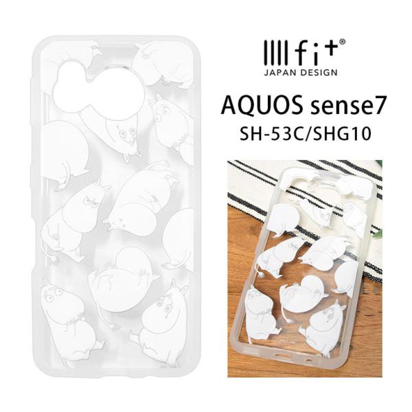 AQUOS sense7 ケース ムーミン IIIIfit Clear ケース アクオス SH-53...