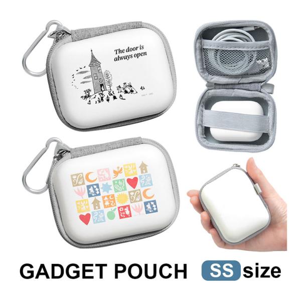 ガジェットポーチ ハード ミニ SS  ムーミン 80周年 丈夫 EVA素材 キャラクター グッズ ...