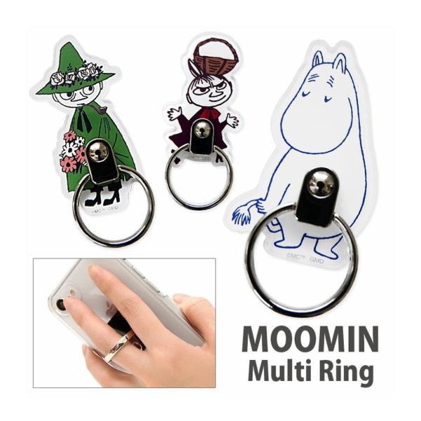 スマホリング ムーミン 落下防止 リングスタンド ホールドリング スマートフォン スマホアクセサリー...