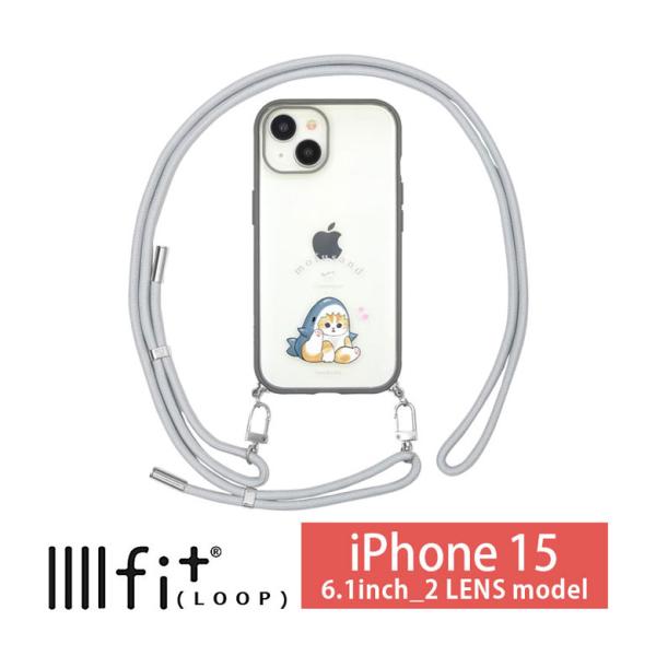 iPhone15 ケース ショルダー モフサンド mofusand IIIIfit Loop ストラ...