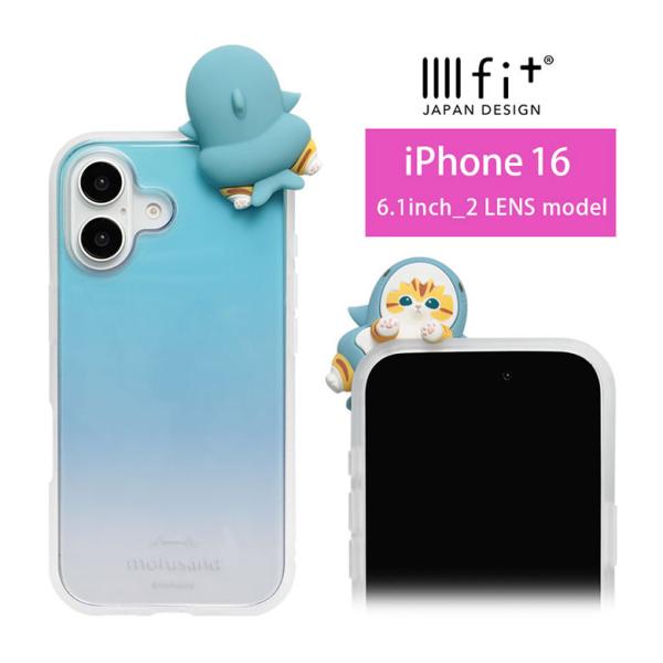 iPhone16 ケース クリア モフサンド mofusand IIIIfit Clear フレーム...