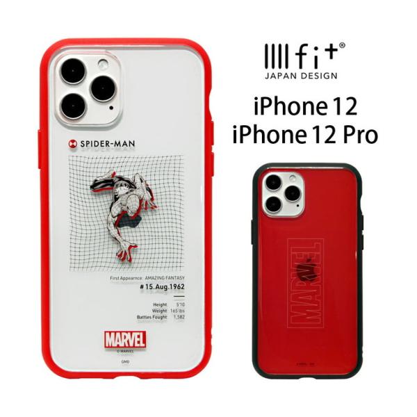 iphone12 ケース iphone12 pro クリア マーベル MARVEL イーフィット I...