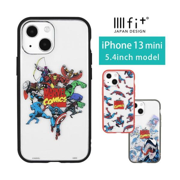 iPhone13 mini ケース マーベル MARVEL イーフィット IIIIfit Clear...
