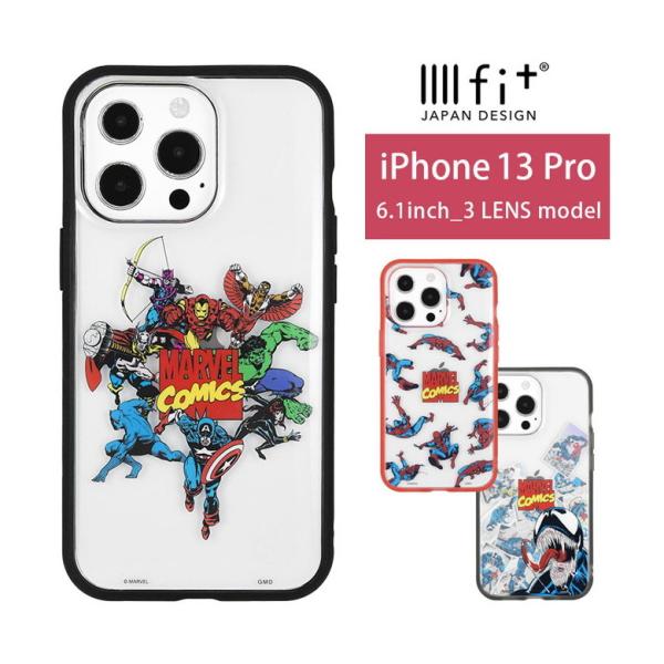 iPhone13 Pro ケース マーベル MARVEL イーフィット IIIIfit Clear ...