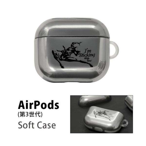 AirPods 第3世代 ケース マーベル MARVEL ソフト クリア AirPods3 透明 エ...