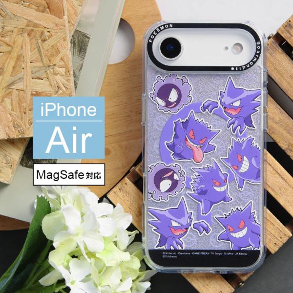 iPhone Air ケース クリア MagSafe対応 ポケットモンスター Camera Fram...