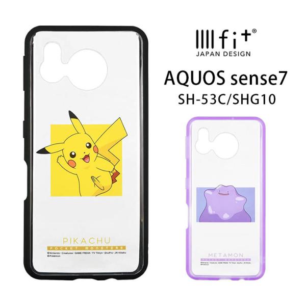 AQUOS sense7 ケース ポケットモンスター IIIIfit Clear アクオス SH-5...