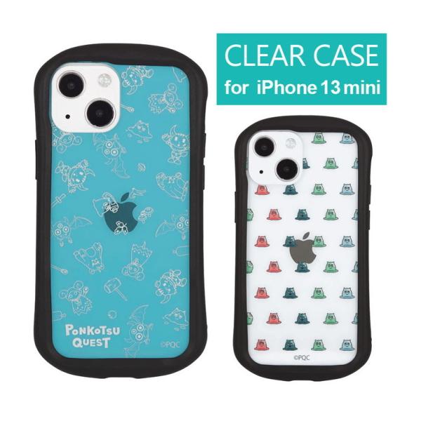 iPhone13 mini ケース ポンコツクエスト クリアケース iPhone13 mini アイ...