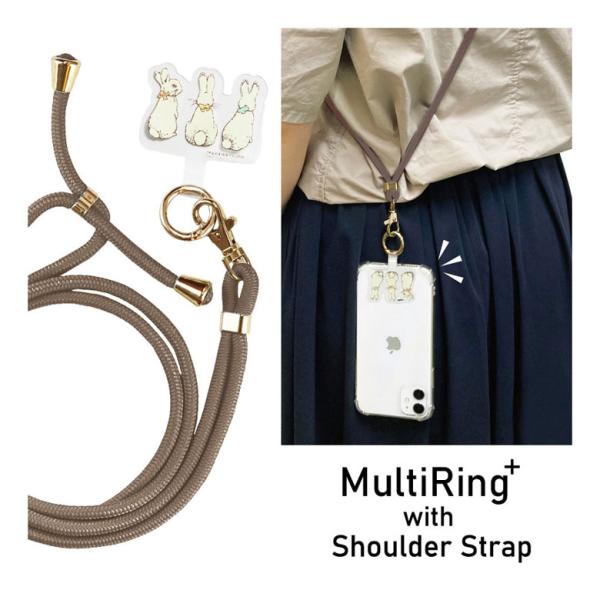 マルチリングプラス ストラップセット ピーターラビット スマホショルダー スマホ ショルダー 肩掛け...