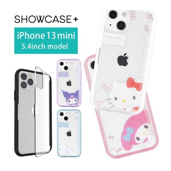 iPhone13 mini ケース サンリオ クリア SHOWCASE+ 写真やメモが挟める アイフ...