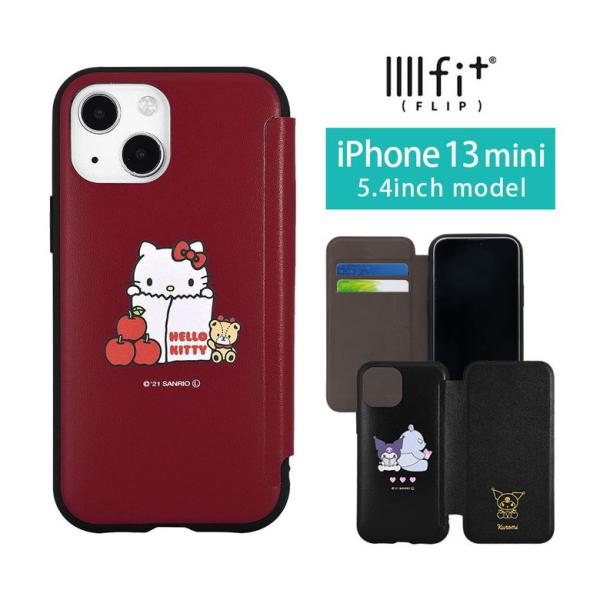 iPhone13 mini ケース 手帳 サンリオ IIIIfit Flip 手帳型 iPhone1...