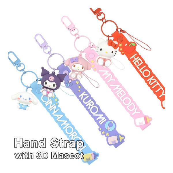 スマホストラップ 手首 ハンドストラップ サンリオ スマホ 携帯 ストラップ 落下防止  キティ マ...