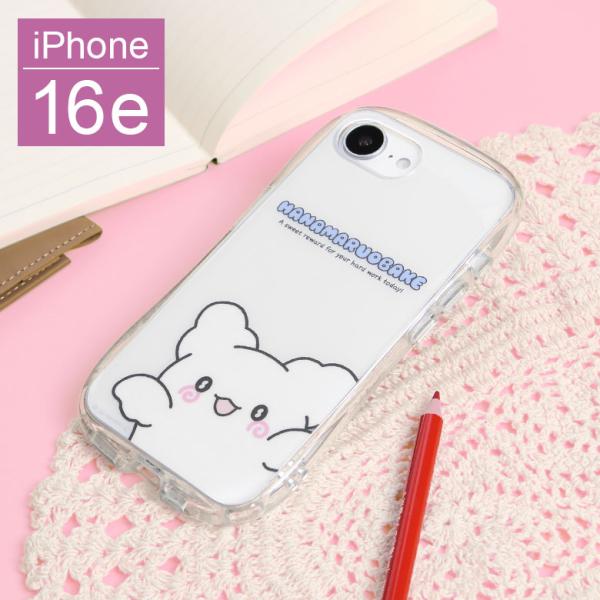 iPhone16e ケース クリア はなまるおばけ パステルスイーツポップデザイン クリスタルクリア...