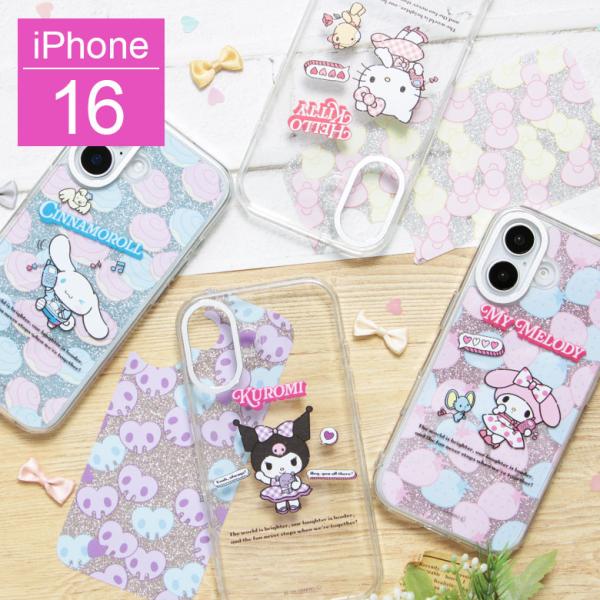 iPhone16 ケース サンリオキャラクターズ Camera Frameクリアケース ソフトカバー...
