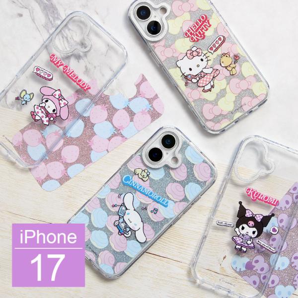 iPhone17 ケース サンリオキャラクターズ Camera Frameクリアケース ソフトカバー...