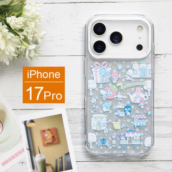 iPhone17Proケース サンリオキャラクターズ Camera Frameクリアケース ソフトカ...