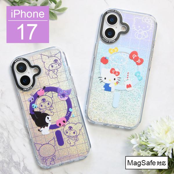 iPhone17 ケース サンリオキャラクターズ MagSafe対応 Camera Frame クリ...