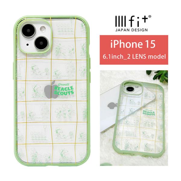 iPhone15 ケース スヌーピー IIIIfit Clear クリア スマホケース 携帯ケース ...