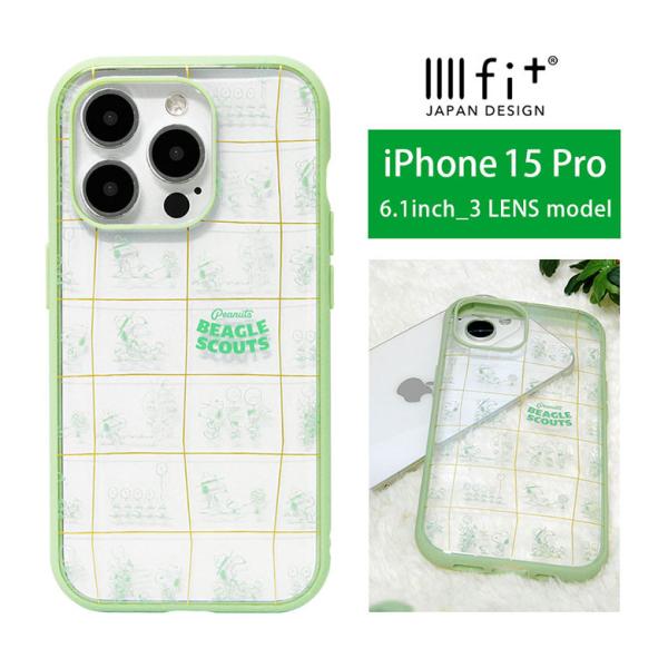iPhone15Pro ケース スヌーピー ピーナッツ IIIIfit Clear クリア スマホケ...