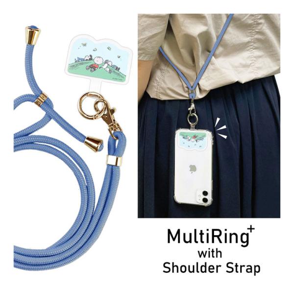 マルチリング プラス ストラップセット スヌーピー ピーナッツ スマホショルダー sngg-29a